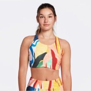 Calia High Neck Power Sculpt Swim Bikini Top Size XS NWT